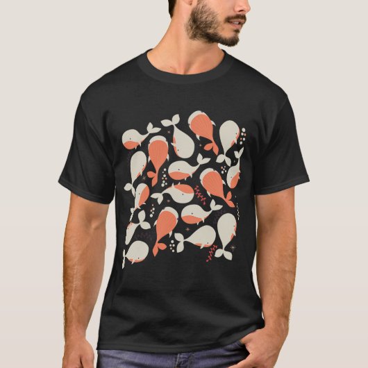 クジラ003 Tシャツ (正面)
