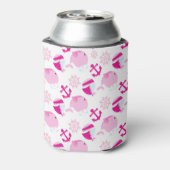 クジラ、かわいいクジラ、ピンク鯨 缶クーラー (缶裏面)