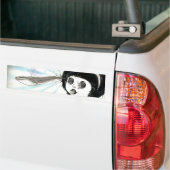 "クジラ"の沿魏|の闫威 バンパーステッカー (トラック上)