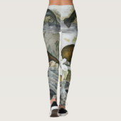 クジラ、アザラシ、セイウチ、ヴィンテージの海洋動物 レギンス (裏面)