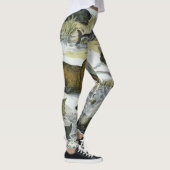 クジラ、アザラシ、セイウチ、ヴィンテージの海洋動物 レギンス (右)