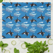 クジラ キッチンタオル (折り畳み)