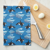 クジラ キッチンタオル (四つ折り)