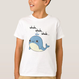 クジラ、クジラ、かわいい海の動物プリン Tシャツ