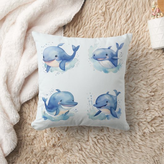 クジラ クッション (ブランケット)