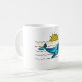 クジラ コーヒーマグカップ (正面左)