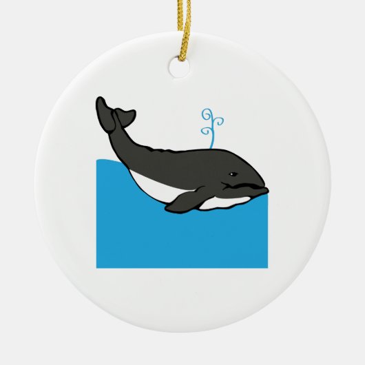 クジラ セラミックオーナメント (正面)