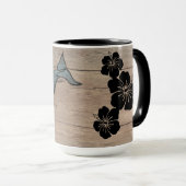 クジラ&ハイビスカスマグカップ15oz マグカップ (正面右)