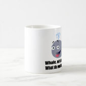 クジラ、パおもしろいン コーヒーマグカップ (中央)