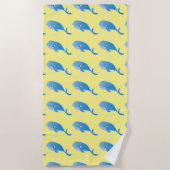 クジラ – ビーチタオル (正面)