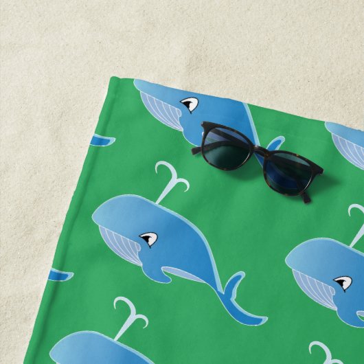 クジラ – ビーチタオル (インサイチュ)