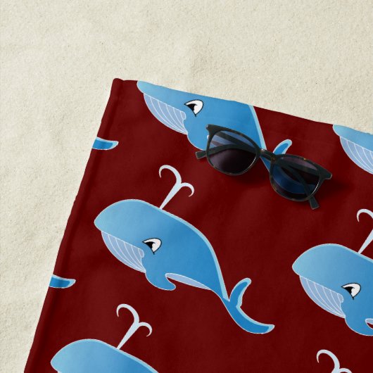 クジラ – ビーチタオル (インサイチュ)
