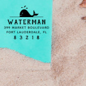 クジラ |ファミリ航海のー名差出人住所 セルフインキングスタンプ