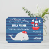 クジラ|ベビーシャワー招待状 招待状 (スタンド正面)