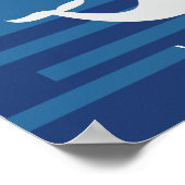 クジラ | ベビーシャワー ゲストブック プリント (角)