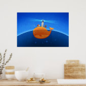 クジラ ポスター (キッチン)