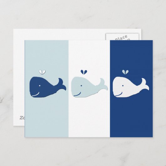 クジラ ポストカード (正面/裏面)