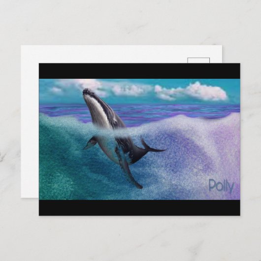 クジラ ポストカード (正面/裏面)