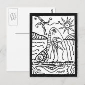 クジラ ポストカード (正面/裏面)