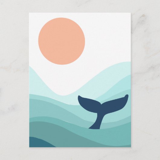 クジラ ポストカード (正面)