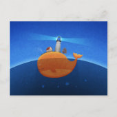 クジラ ポストカード (正面)