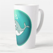 クジラ, マッコウクジラ, 水中 カフェラテマグ (右アングル)