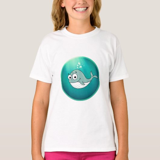クジラ, マッコウクジラ, 水中 Tシャツ (正面)