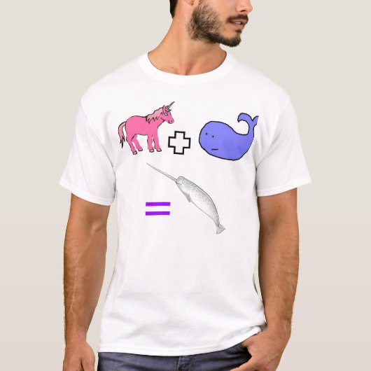 クジラ + ユニコーン Tシャツ (正面)