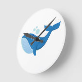 クジラ ラウンド壁時計 (傾斜)
