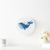 クジラ ラウンド壁時計 (ホーム)