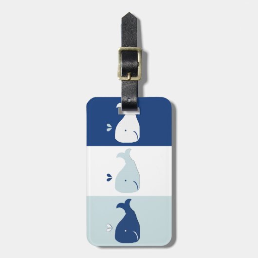 クジラ ラゲッジタグ (正面縦)
