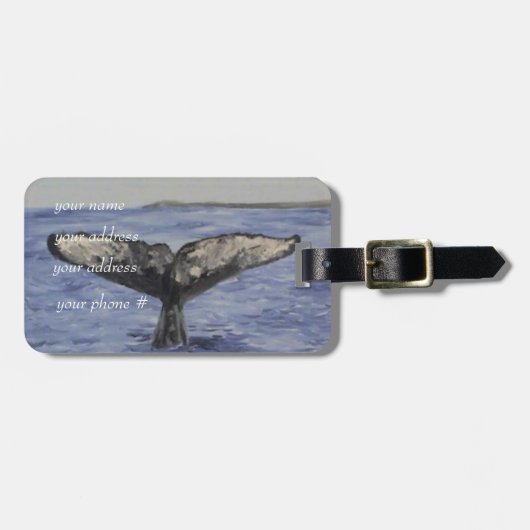 クジラ ラゲッジタグ (正面横)
