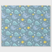 クジラ ラッピングペーパー (フラット)