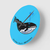 クジラ – 丸時計 ラウンド壁時計 (傾斜)