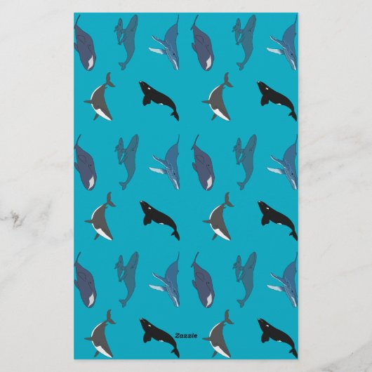 クジラ 便箋 (裏面)