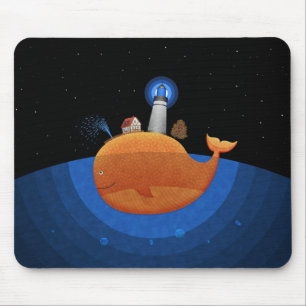 クジラ(夜) マウスパッド