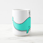 クジラ, 海, 水 コーヒーマグカップ (中央)