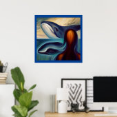 クジラ(精動物鯨類) 3 ポスター (ホームオフィス)