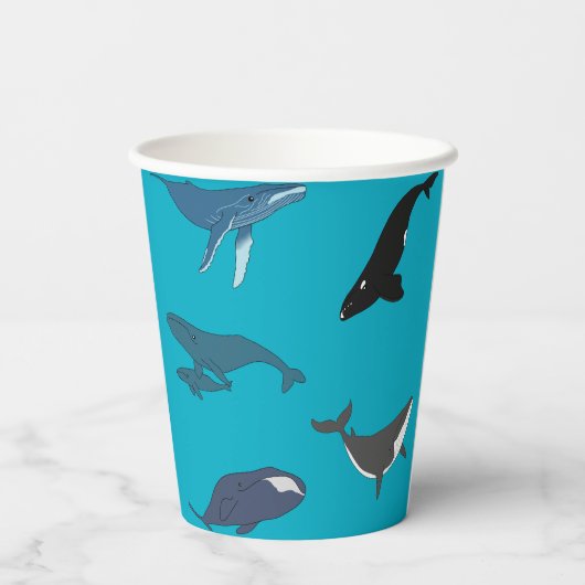 クジラ 紙コップ (裏面)