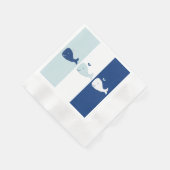 クジラ 縁ありカクテルナプキン (角)