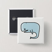 クジラ 缶バッジ (正面&裏面)