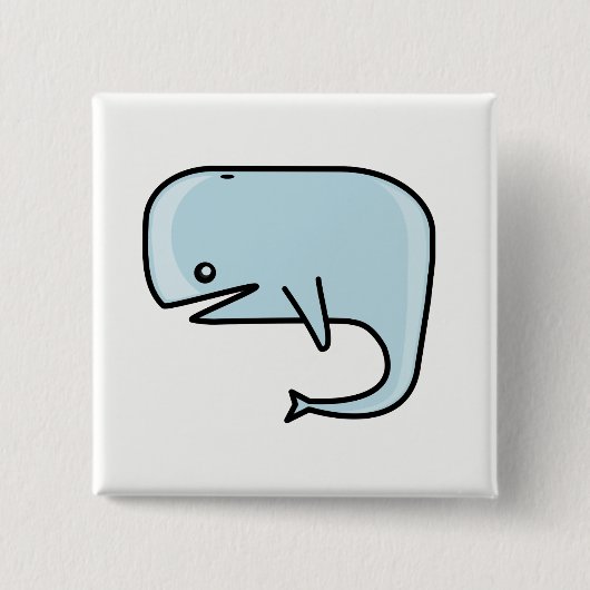 クジラ 缶バッジ (正面)