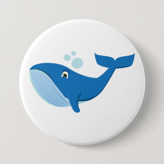 クジラ 缶バッジ (正面)