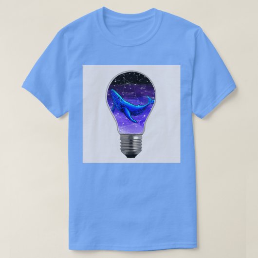 クジラ(青) 2 5 Tシャツ (デザイン正面)