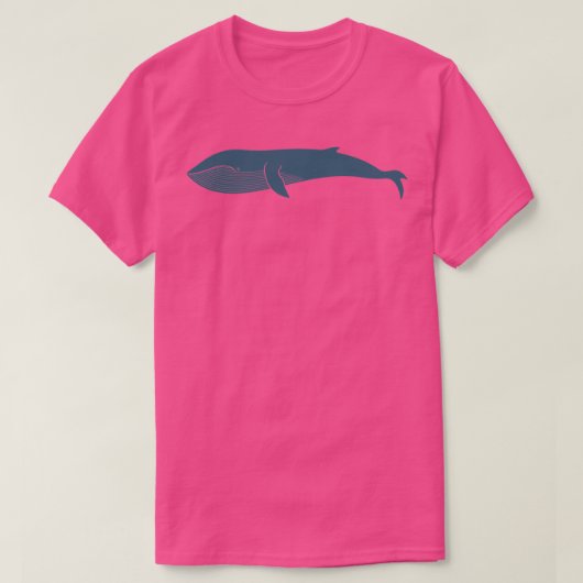 クジラ(青) 4 3 Tシャツ (デザイン正面)