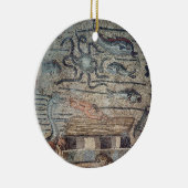 クジラ、dからの詳細によって吐かれているジョナー セラミックオーナメント (右)