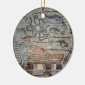 クジラ、dからの詳細によって吐かれているジョナー セラミックオーナメント (左)