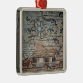 クジラ、dからの詳細によって吐かれているジョナー メタルオーナメント (右)