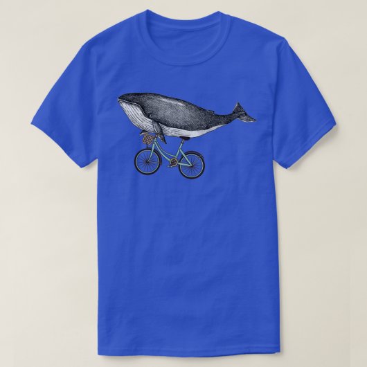 クジラBeサイクリング Tシャツ (デザイン正面)