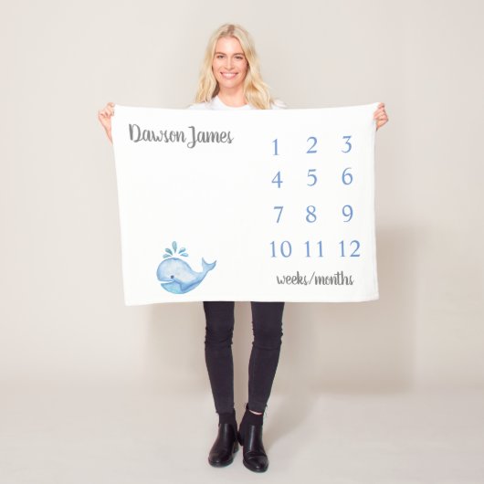 クジラMilesstone Blaket フリースブランケット (インサイチュ)